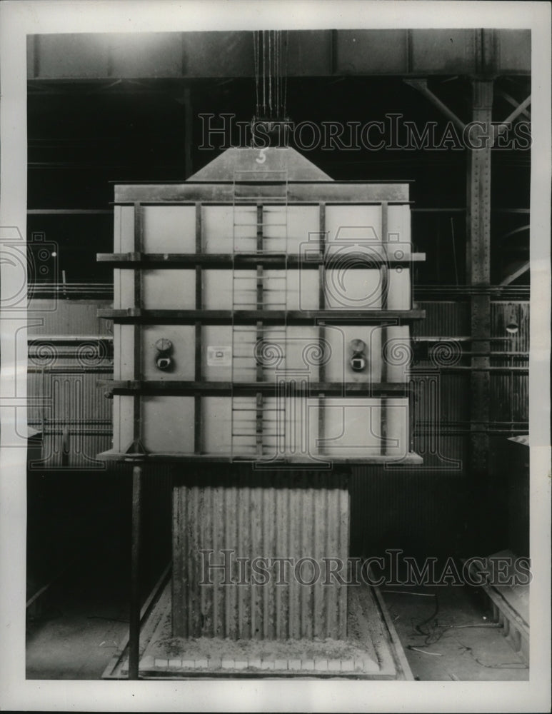 1941 Press Photo Annealing Oven at Otis Steel Company, Cleveland, Ohio