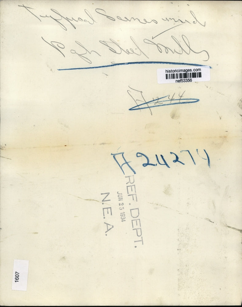 1934 Press Photo Typical Scene of Steel Mills - nef53356