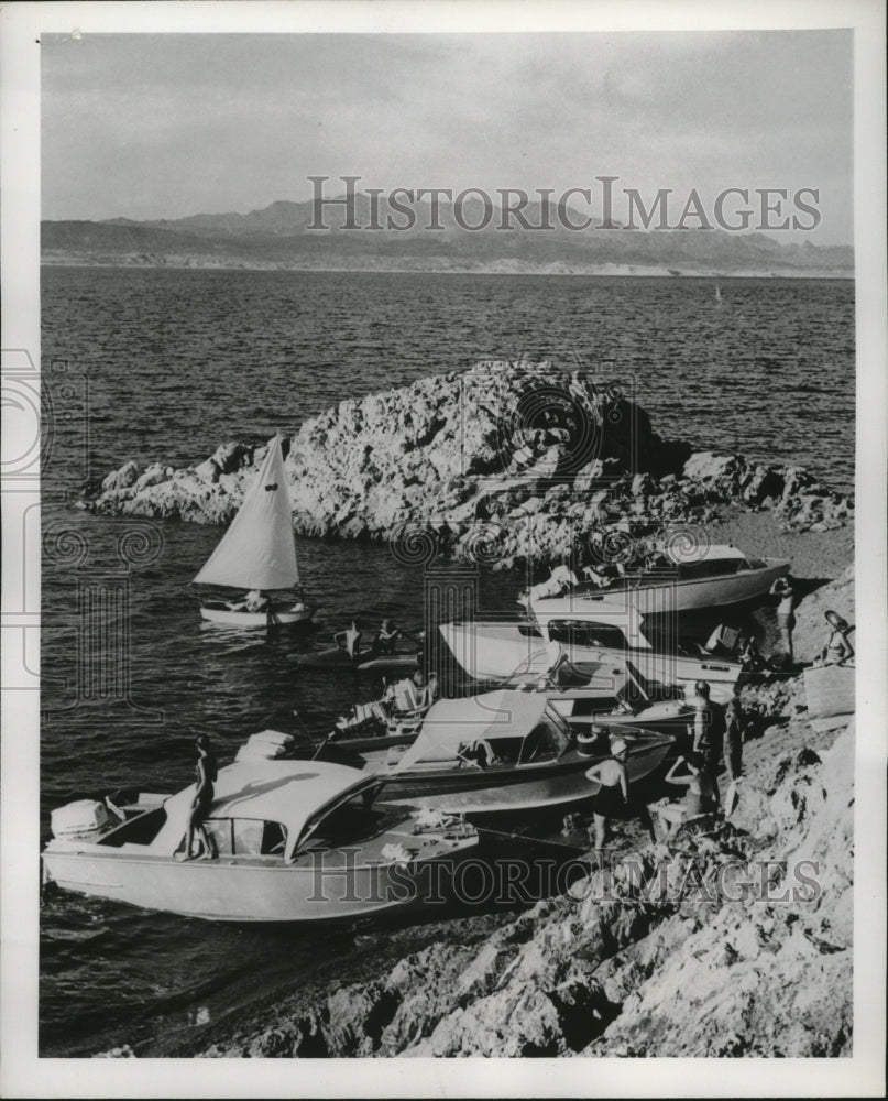1961 Press Photo Lake Mead National Recreation Area, Nevada - nef53377