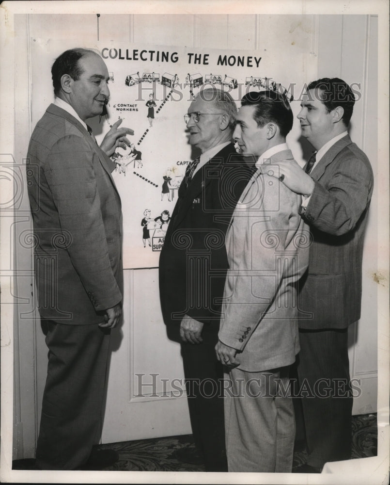 1951 Press Photo Workers for Mothers March on Polio, Cleveland, Ohio - nef53434
