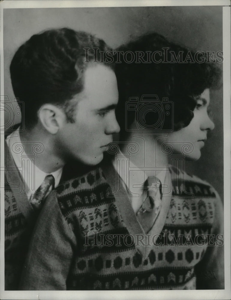 1934 Press Photo Murder Victim Rheta Wynekoop & husband Earle - nef53470