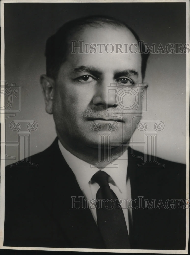 1959 Press Photo Osman Ali Baig of Pakistan, Central Treaty Organization