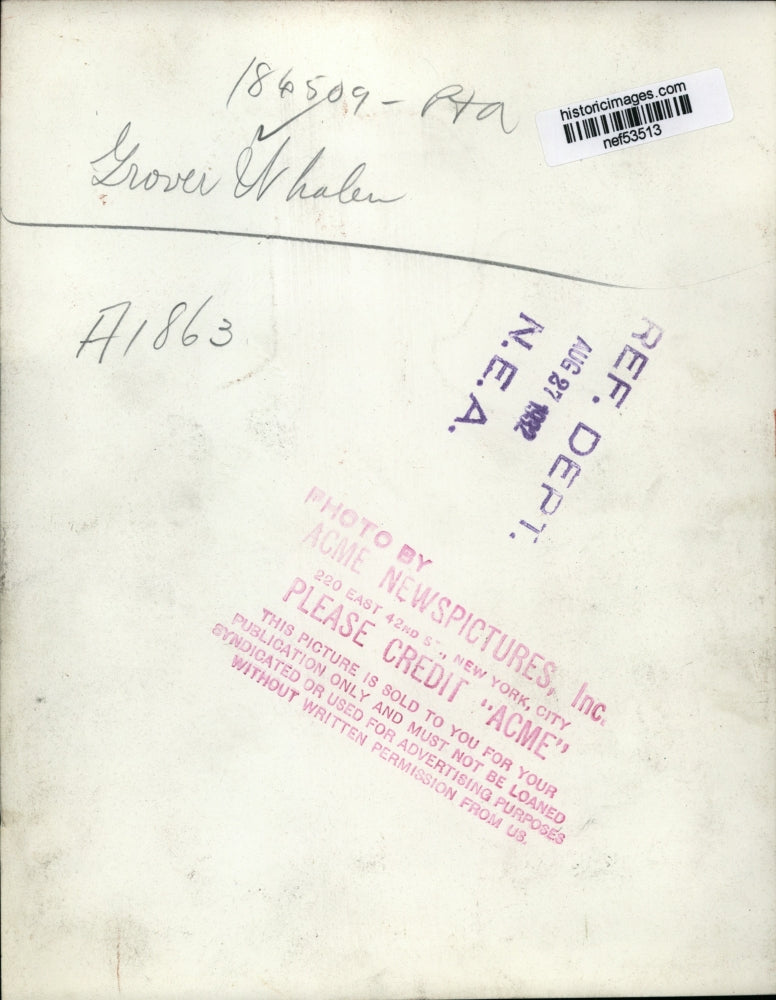 1932 Press Photo Grover Whalen - nef53513