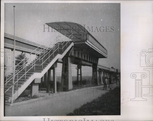 1959 Press Photo Alvey Monorail Station Cologne Germany - nef53685