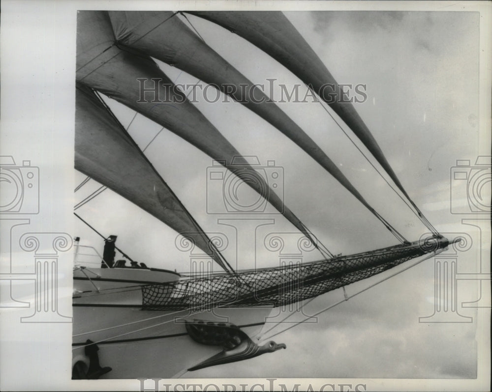 1959 Press Photo German Navy Training Ship "Gorch Fock" - nef53746