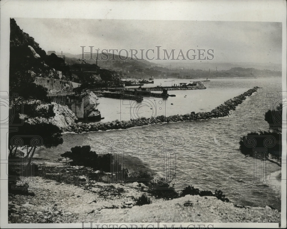 1933 Press Photo Mirabeau Basin at Marseilles, France Harbor - nef53751