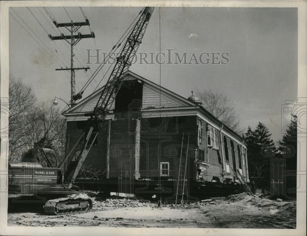 1957 Press Photo Old Parma City Hall reconstructed to serve as a church- Historic Images