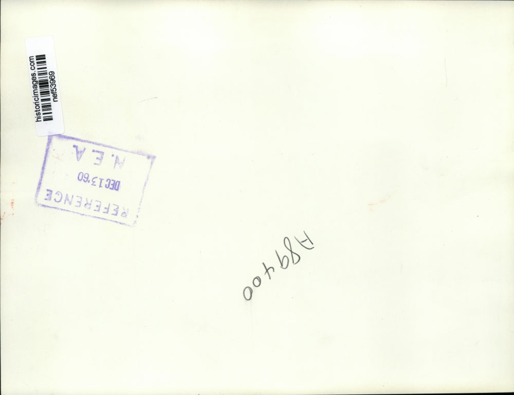 1960 Press Photo Maurice Stans, David E. Bell Meeting in Washington, D.C.