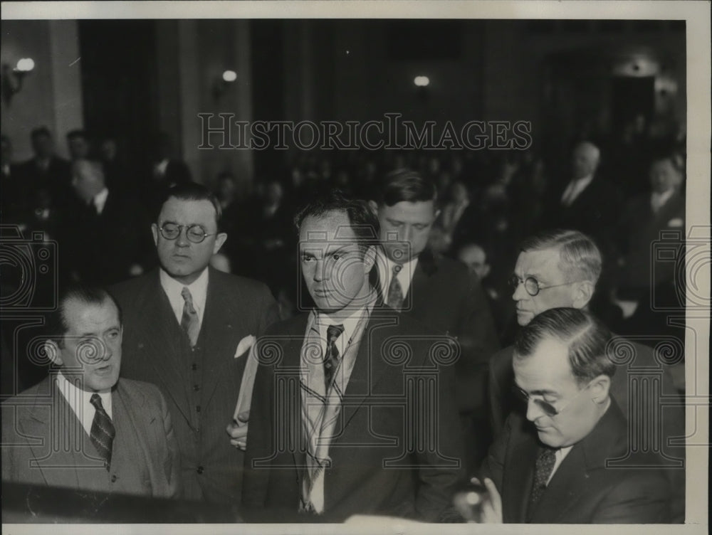 1933 Press Photo Earle Wynekoop in Trial for Wife's Murder in Chicago