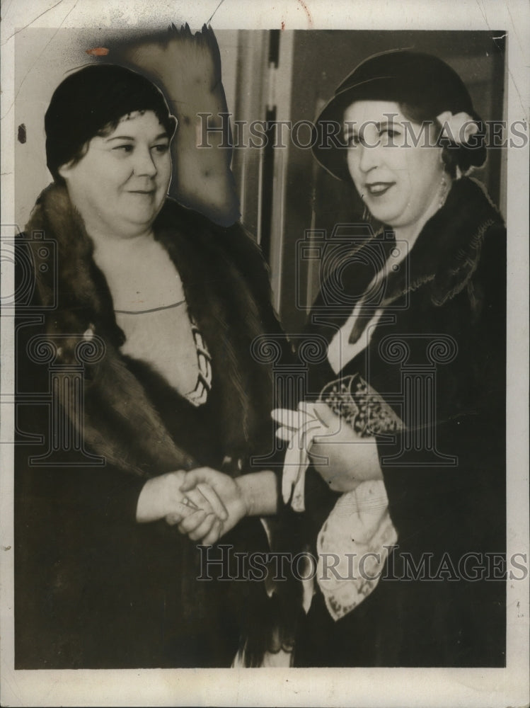 1932 Press Photo Mrs. O.K. Allen, Mrs. Huey P. Long, First Ladies of Lousiana