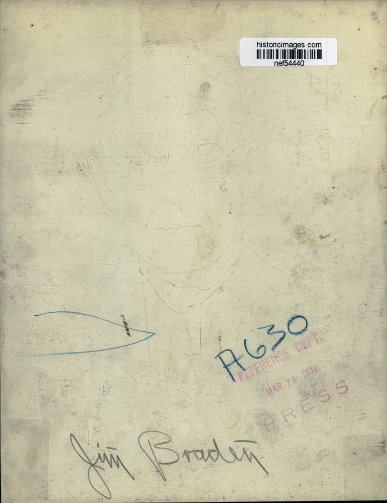 1934 Press Photo Jim Bradey of Ohio - nef54440