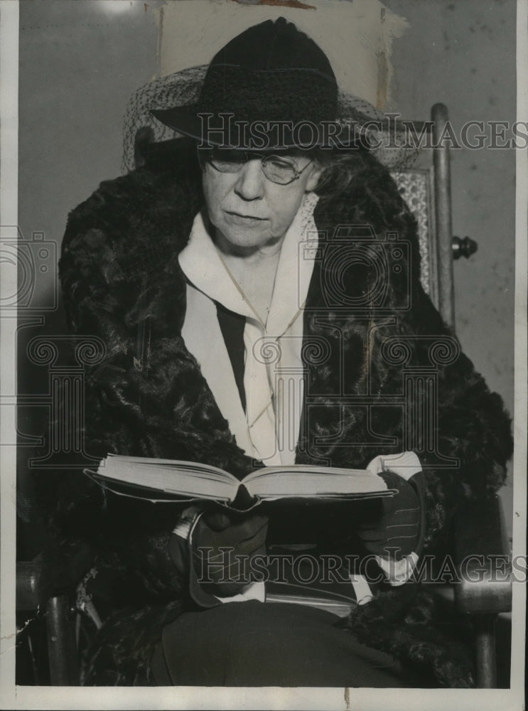 1934 Press Photo Dr.Alice Lindsay Wynekoop at second trial for the murder