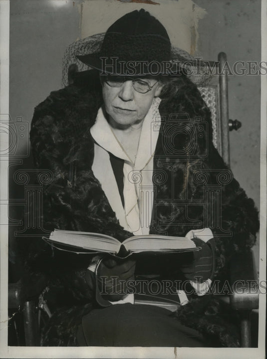1934 Press Photo Dr.Alice Lindsay Wynekoop at second trial for the murder