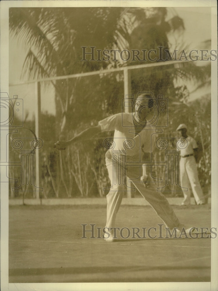 1935 Press Photo Sir Bede Clifford at British Colonial Tennis Championship- Historic Images