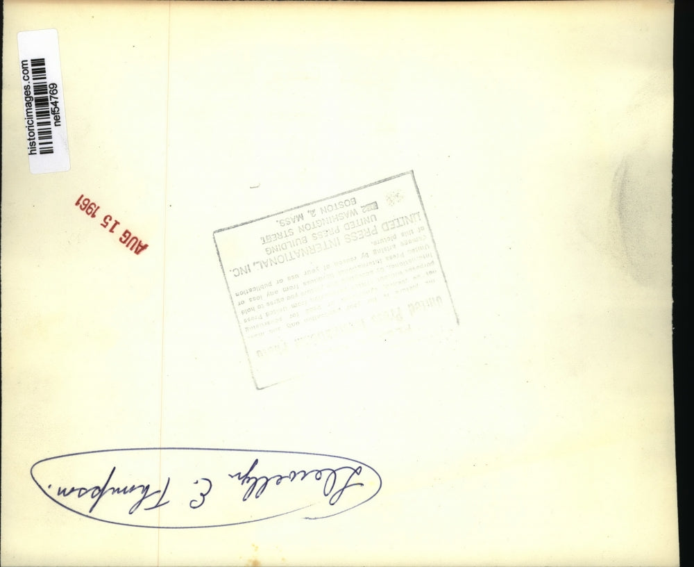 1961 Press Photo Pres Kennedy Confers with Llewellyn Thompson on Soviet Moves