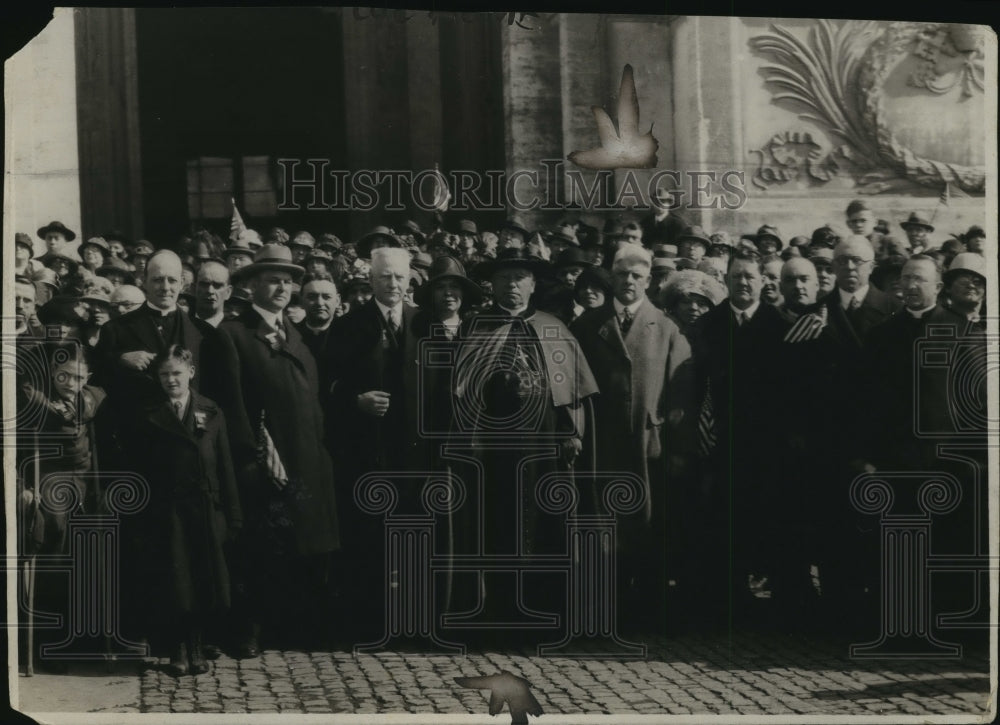 1925 Press Photo Cardinal William Henry O'Connell with Church Members