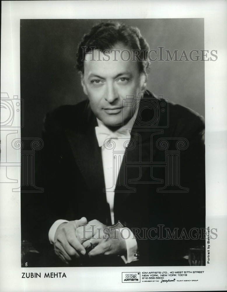 Load image into Gallery viewer, Press Photo Zubin Mehta Recently Named Music Director for Life - nef55285
