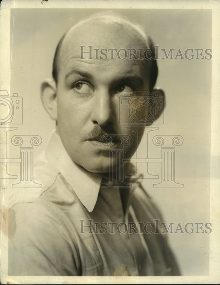 1937 Press Photo Vince Barnett, Actor in Warren Doane-Universal Comedies