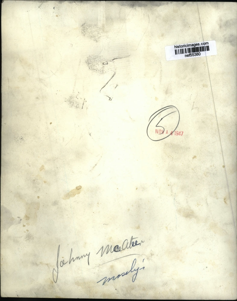 1947 Press Photo Johnny McAteer, Bandleader - nef55380