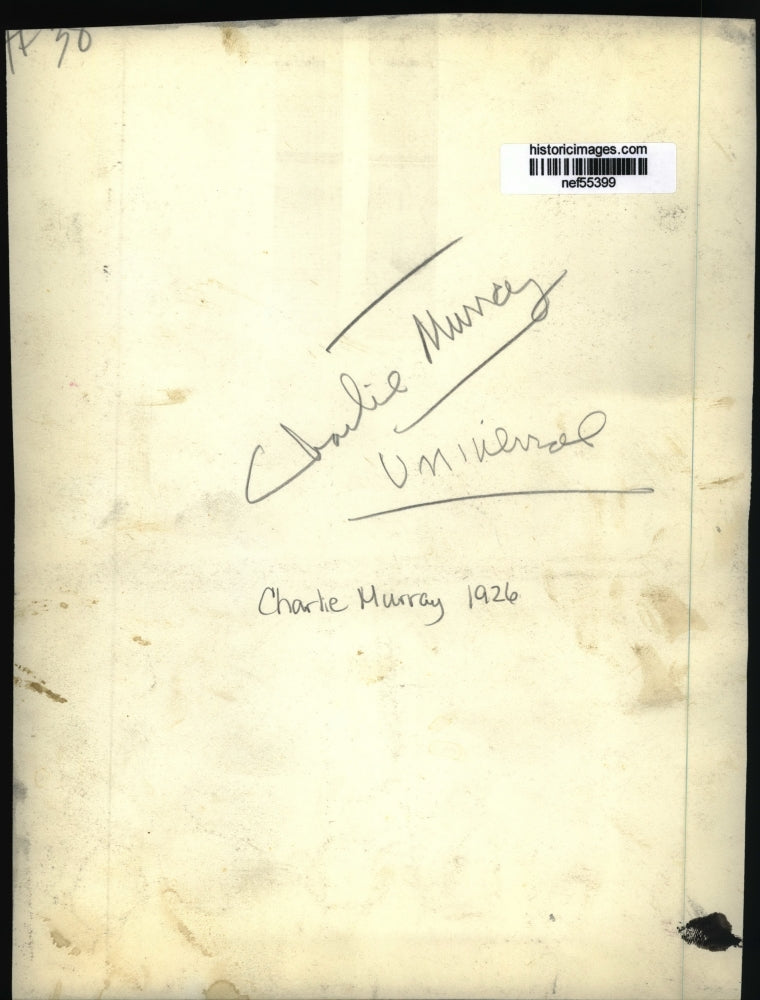 1926 Press Photo Charlie Murray, Actor in "Cohens and Kellys in Hollywood"