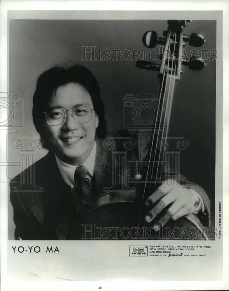 Press Photo Cellist Yo-Yo Ma - nef55464