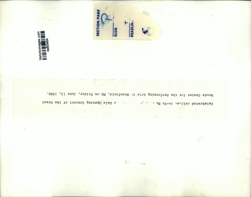 Press Photo Cellist Yo-Yo Ma - nef55464