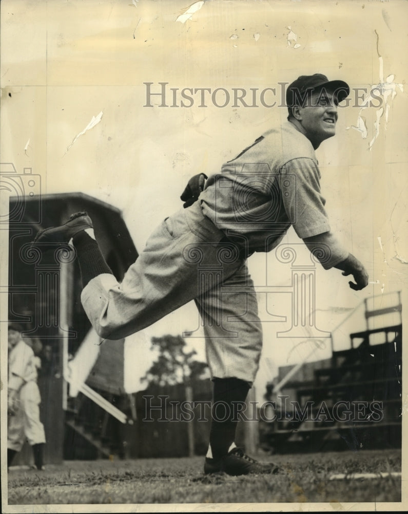 1936 Press Photo Baseball Player Joe Cascarella - nef55486