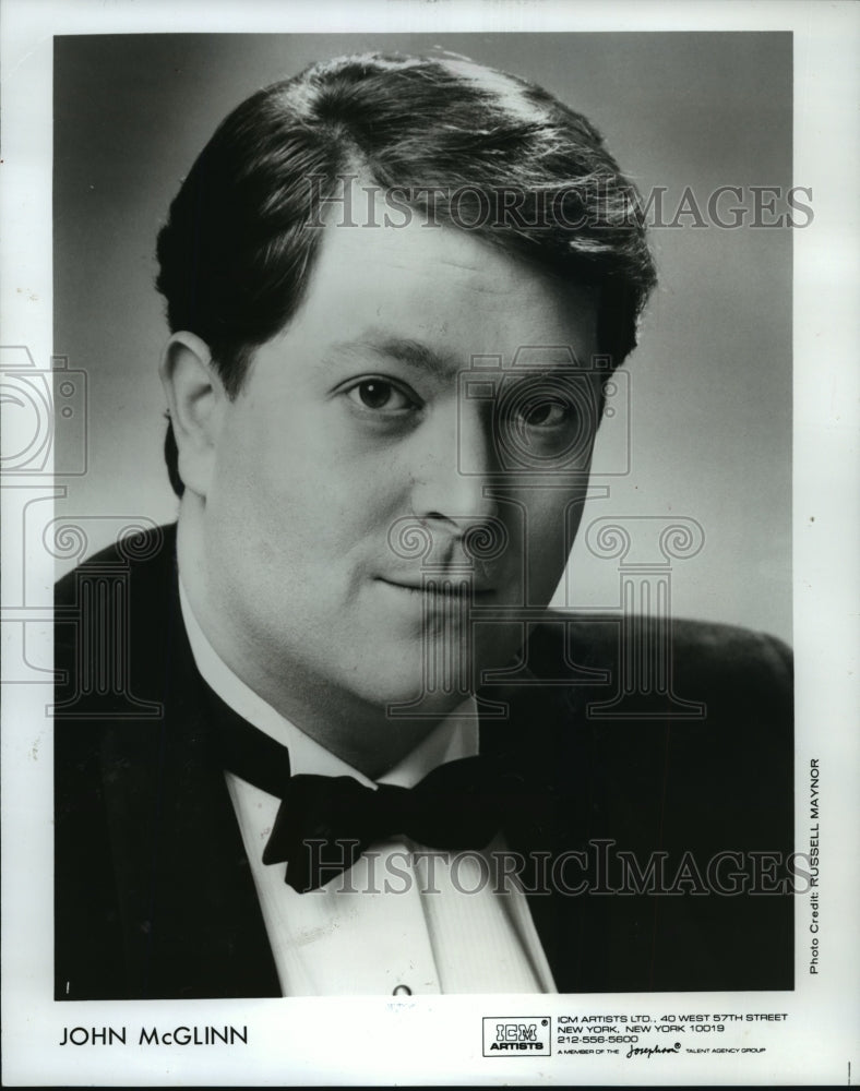 1989 Press Photo Conductor John McGlinn - nef55489