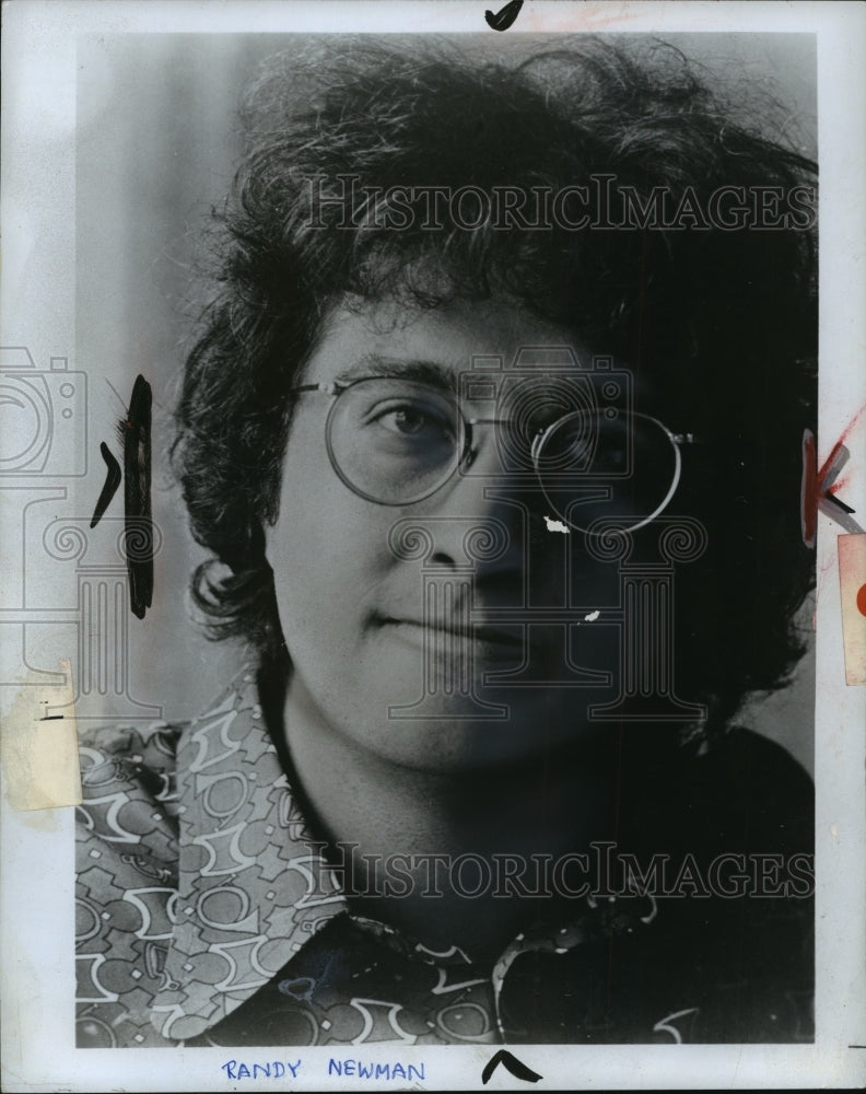1974 Press Photo Musician Randy Newman - nef55500