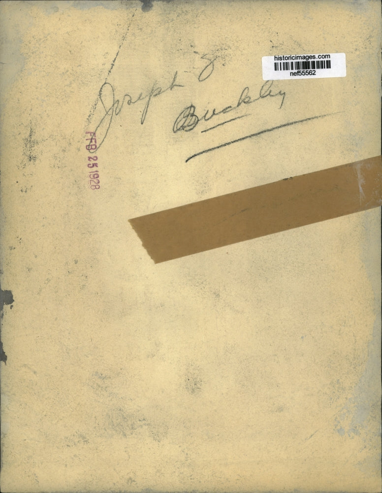 1928 Press Photo Joseph O. Buckley - nef55562