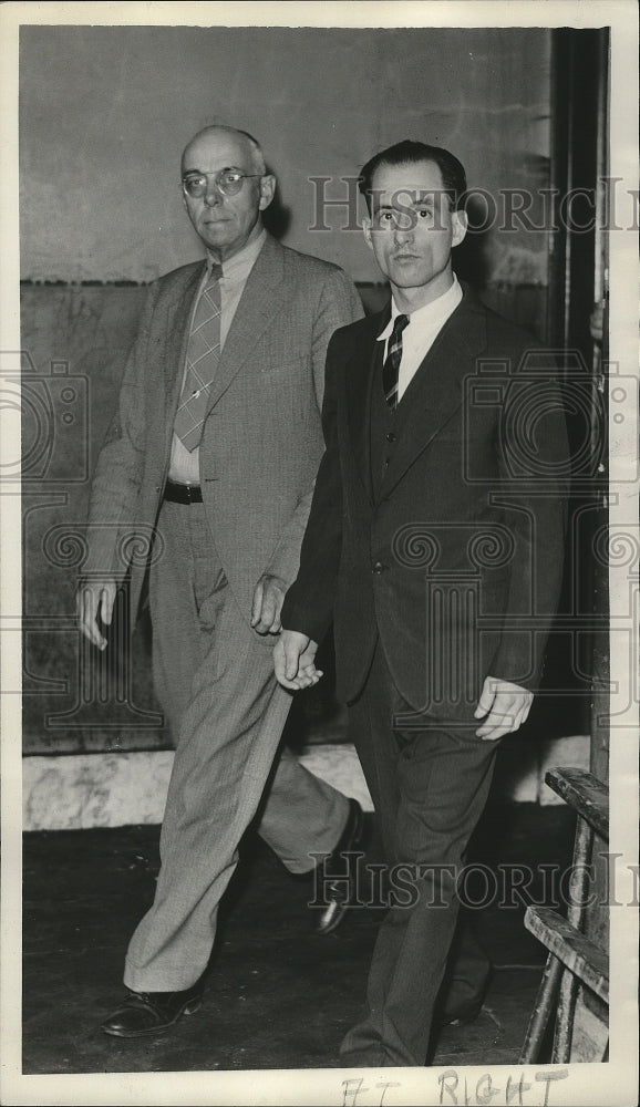 1938 Press Photo William Redfoot of Pa. arrested for murder of Howard Sidley