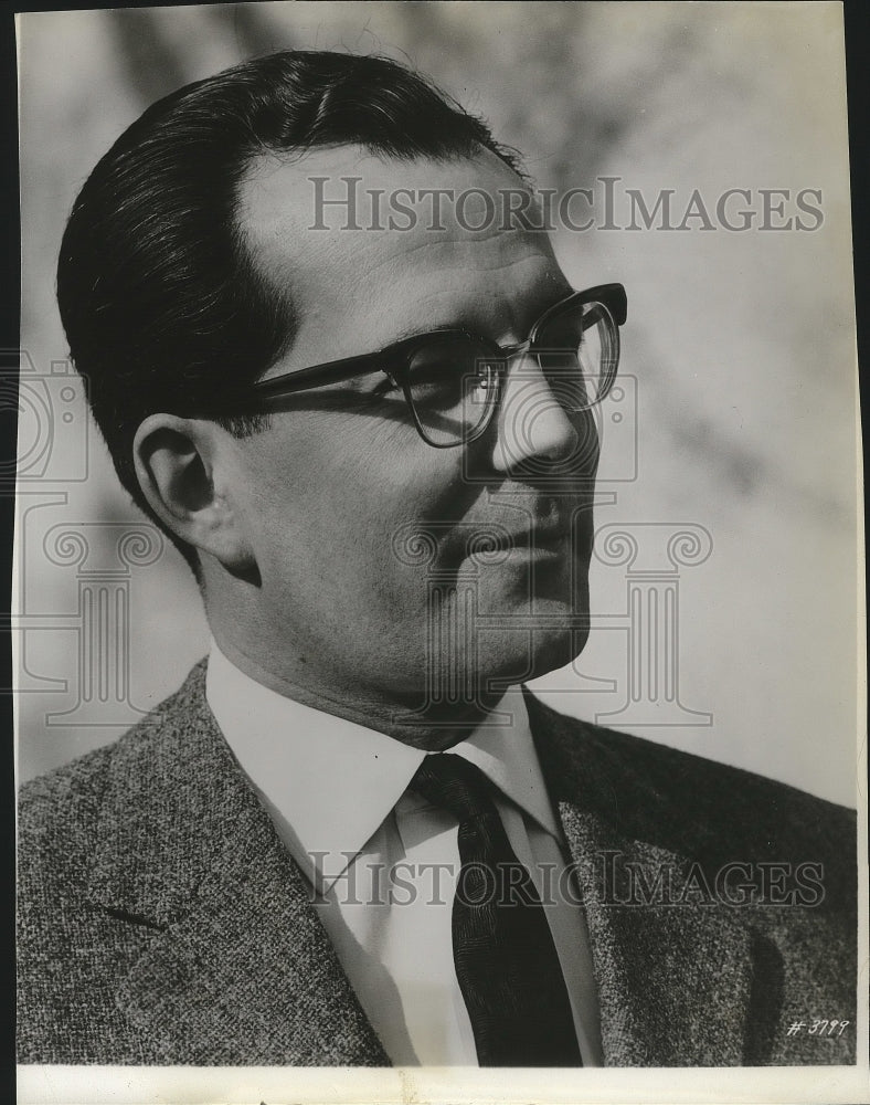 1954 Press Photo Wolfgang Sawallisch conduct the Vienna Symphony Orchestra