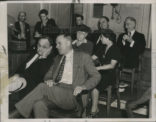 1938 Press Photo Philadelphia County Prison at Holmesburg Death Inquest Jury