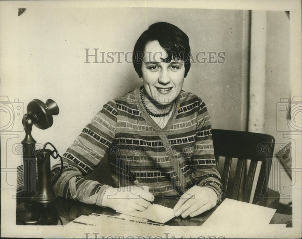 1928 Press Photo Ruth Elizabeth O&#39;Brien, Official Milwaukee &quot;Welcomer&quot;
