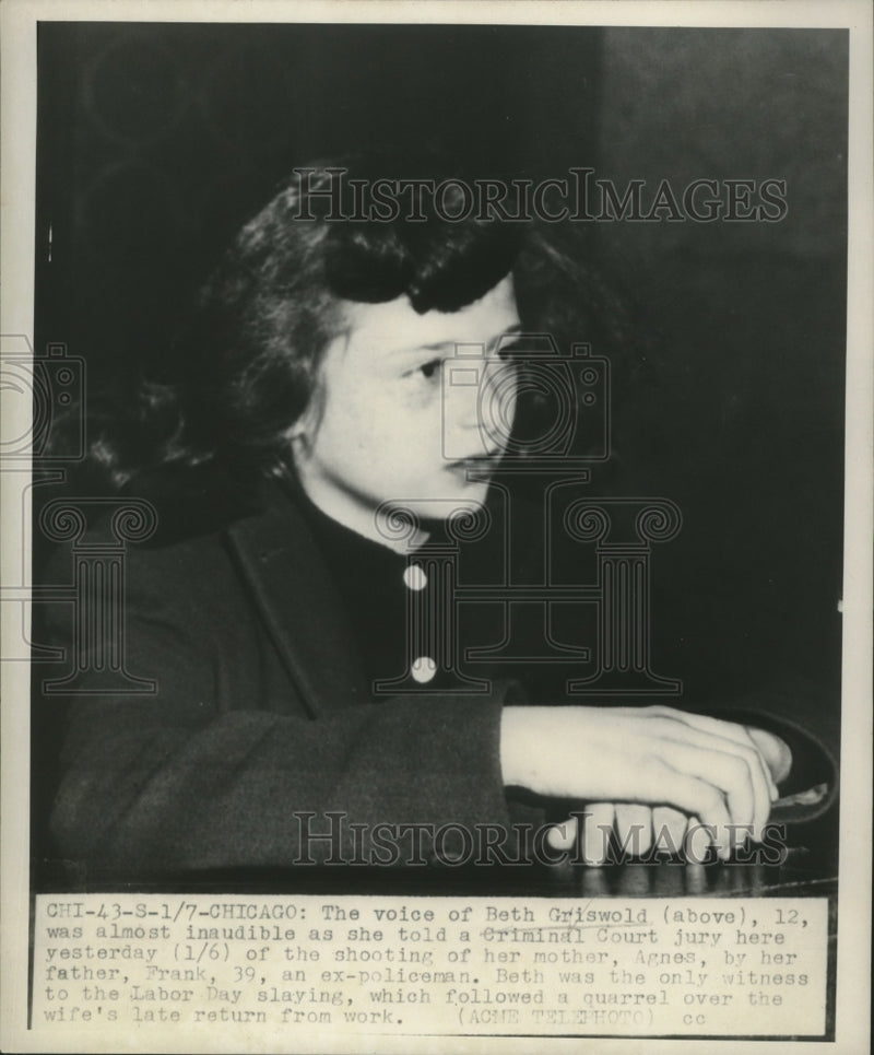 Load image into Gallery viewer, 1948 Press Photo Beth Griswold Told Criminal Court of the Shooting of Her Mother
