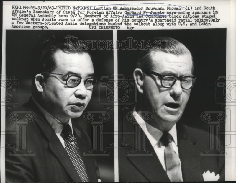Load image into Gallery viewer, 1963 Press Photo Speakers at U.N. General Assembly Here on September 20
