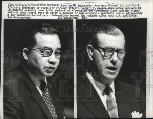 1963 Press Photo Speakers at U.N. General Assembly Here on September 20