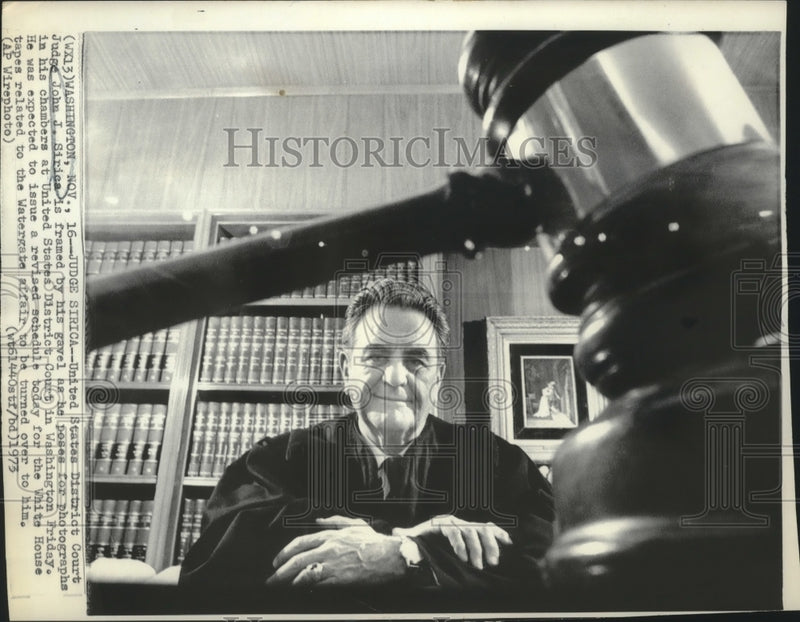Load image into Gallery viewer, 1973 Press Photo United States District Court Judge John J. Sirica, Washington
