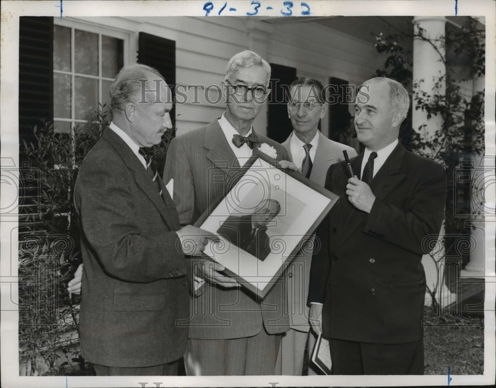 1958 Press Photo Attendees Warm Springs, Georgia Little White House Dedication
