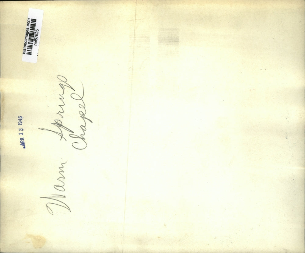 1946 Press Photo Warm Springs chapel, Georgia - nef57625