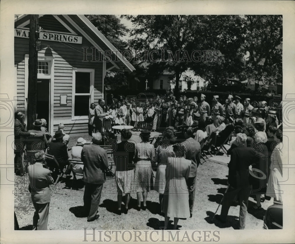 1946 Press Photo Memorial in Warm Springs, Georgia - nef57642