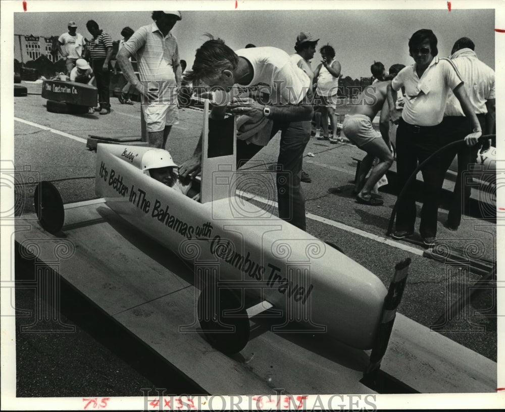 Press Photo Bobby Lehman at Soap Box Derby, Columbus, Georgia - nef57761- Historic Images