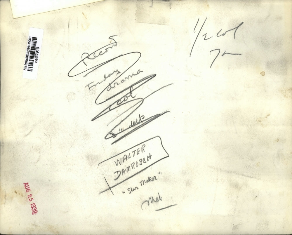 1939 Press Photo Conductor Walter Damrosch Philharmonic Orchestra of Los Angeles