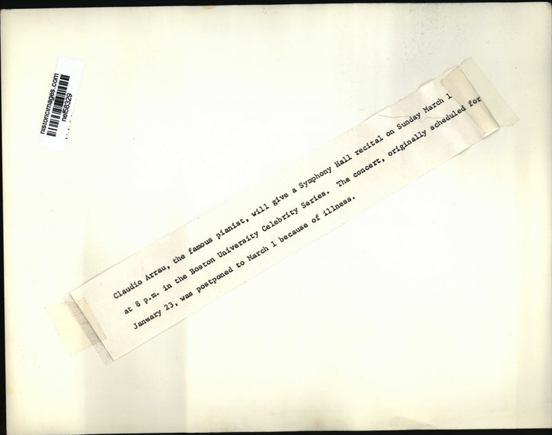Load image into Gallery viewer, Press Photo Pianist Claudio Arrau - nef58329
