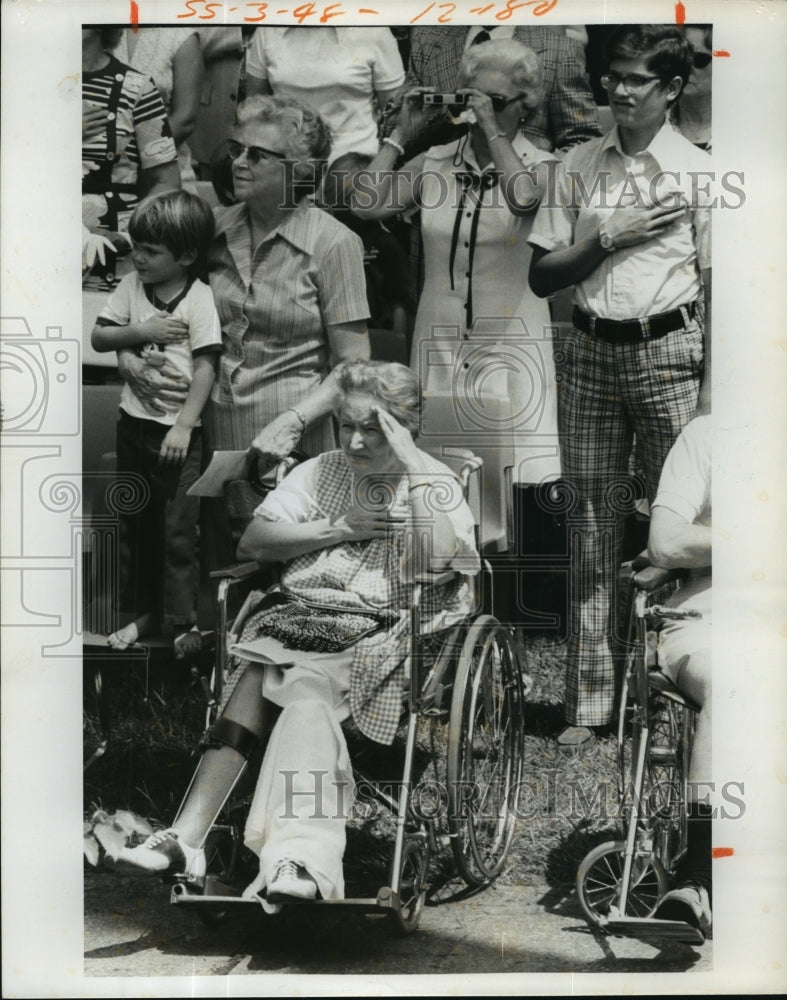 1974 Press Photo Conveyance Ceremonies at Ga. Warm Springs Foundation Hospital- Historic Images