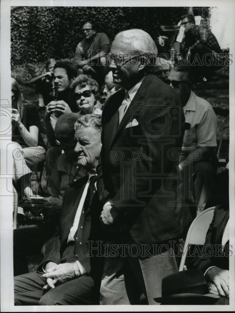 1971 Press Photo Ivan Allen at services commemorating FDR&#39;s death- Historic Images