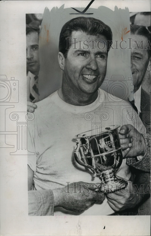 1949 Press Photo Bill Hollan, American race car driver from Philadelphia