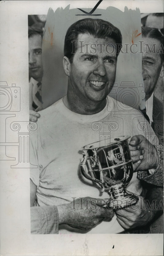 1949 Press Photo Bill Hollan, American race car driver from Philadelphia