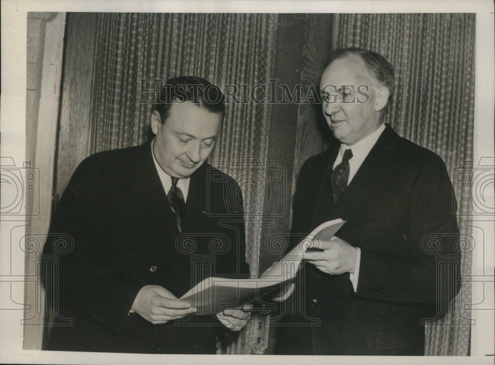 1938 Press Photo Dean Herbert Goodrich And Gov. George Earle Pictured Together- Historic Images