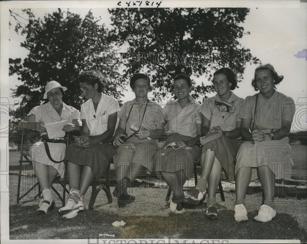 1938 Press Photo Qualifiers in Annual Women&#39;s Trans Mississippi Golf Tournament- Historic Images